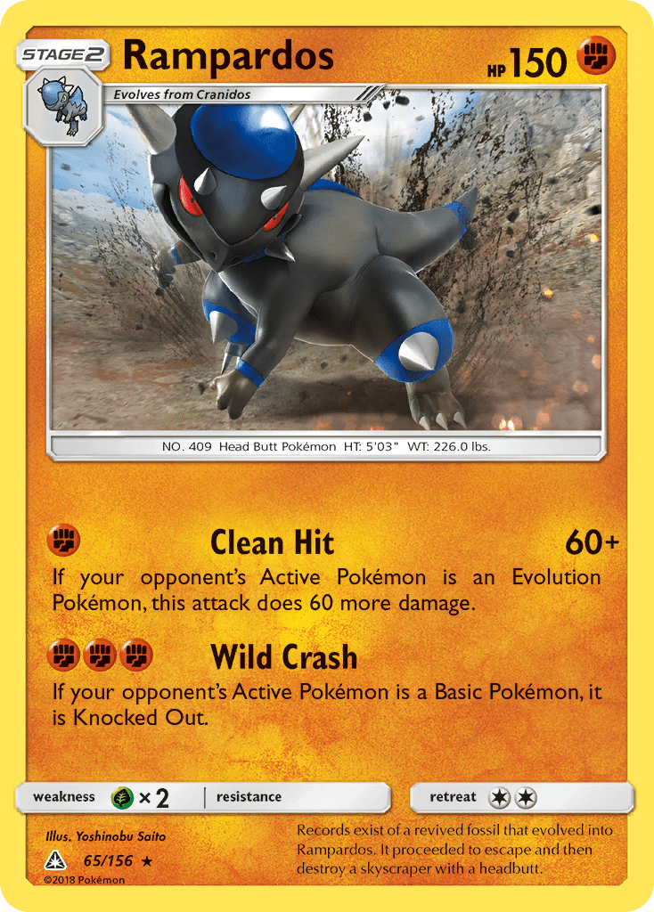 Rampardos (65/156) [Sun & Moon: Ultra Prism] Pokemon Single Pokémon  | Multizone: Comics And Games