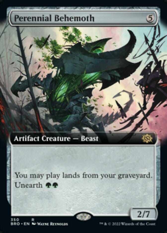 Perennial Behemoth (Extended Art) [The Brothers' War] MTG Single Magic: The Gathering  | Multizone: Comics And Games