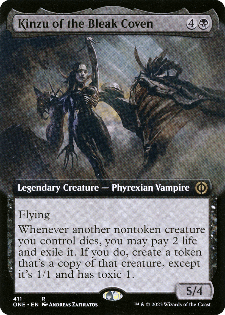 Kinzu of the Bleak Coven (Extended Art) [Phyrexia: All Will Be One] MTG Single Magic: The Gathering  | Multizone: Comics And Games