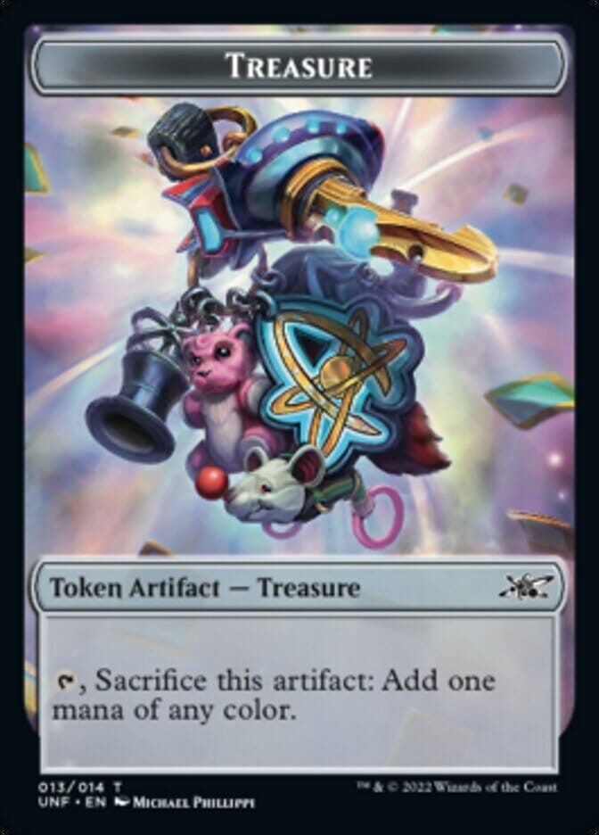 Treasure (013) Token [Unfinity Tokens] MTG Single Magic: The Gathering  | Multizone: Comics And Games
