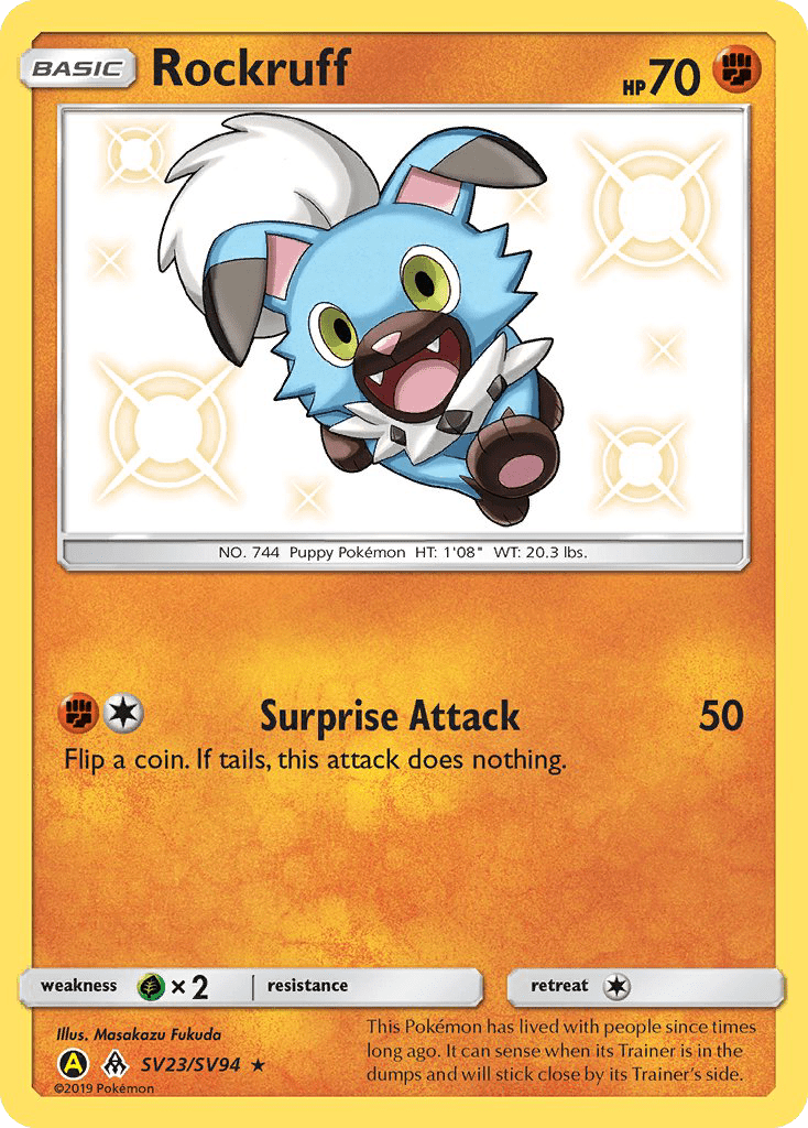 Rockruff (SV23/SV94) [Sun & Moon: Hidden Fates - Shiny Vault] Pokemon Single Pokémon  | Multizone: Comics And Games