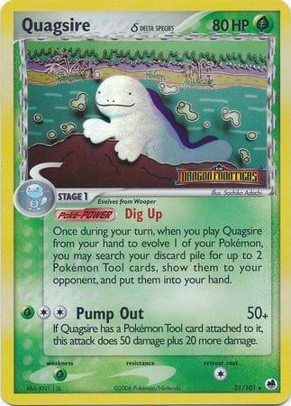Quagsire (21/101) (Delta Species) (Stamped) [EX: Dragon Frontiers] Pokemon Single Pokémon  | Multizone: Comics And Games