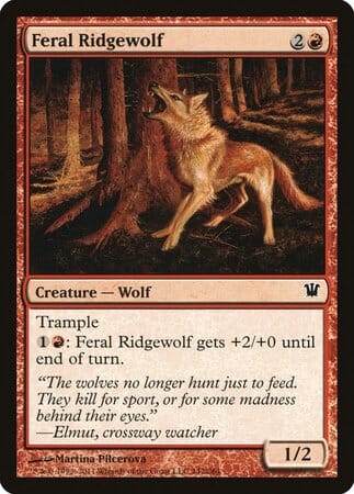 Feral Ridgewolf [Innistrad] MTG Single Magic: The Gathering  | Multizone: Comics And Games