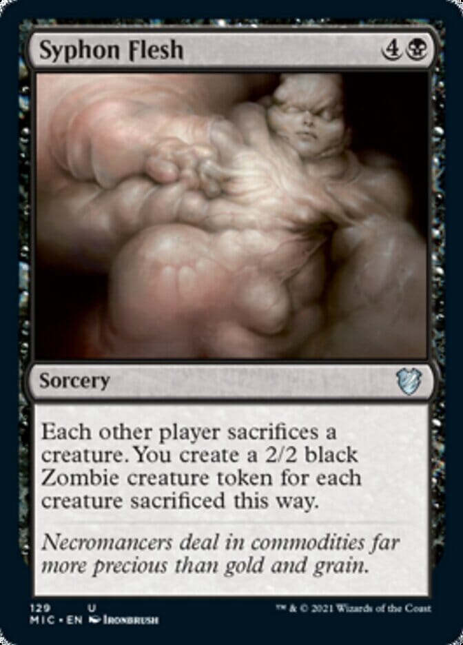 Syphon Flesh [Innistrad: Midnight Hunt Commander] MTG Single Magic: The Gathering  | Multizone: Comics And Games