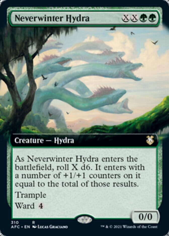 Neverwinter Hydra (Extended) [Dungeons & Dragons: Adventures in the Forgotten Realms Commander] MTG Single Magic: The Gathering  | Multizone: Comics And Games