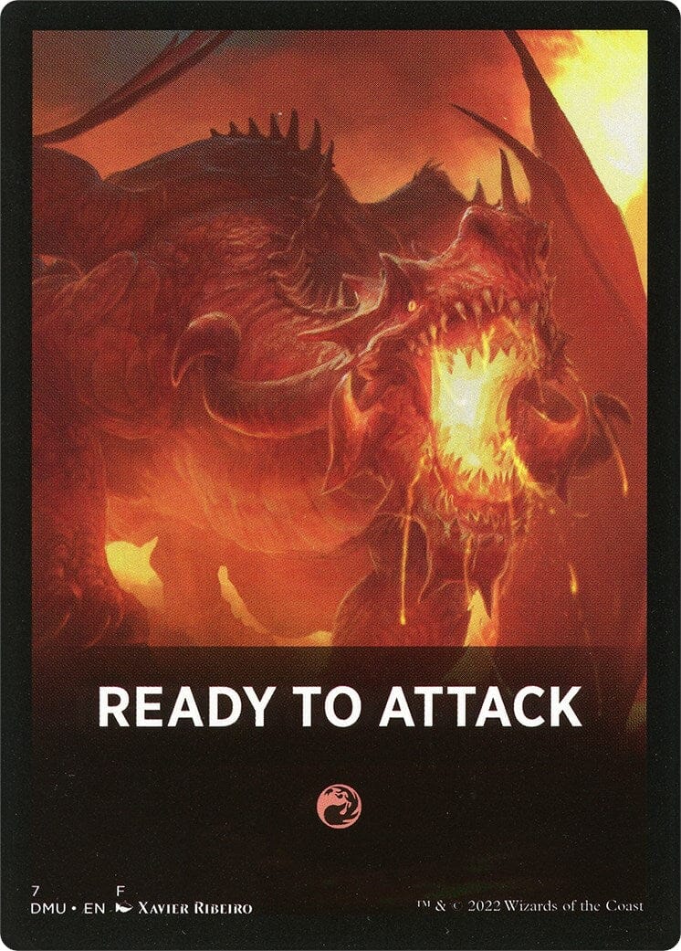 Ready to Attack Theme Card [Dominaria United Tokens] MTG Single Magic: The Gathering  | Multizone: Comics And Games