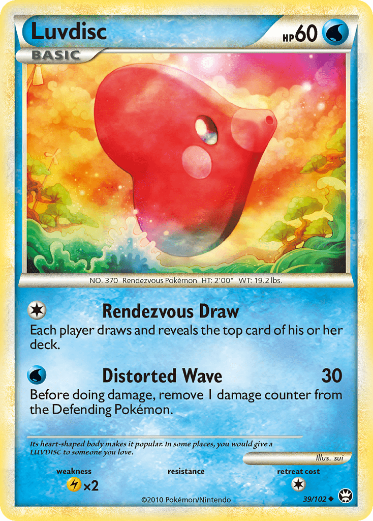 Luvdisc (39/102) [HeartGold & SoulSilver: Triumphant] Pokemon Single Pokémon  | Multizone: Comics And Games