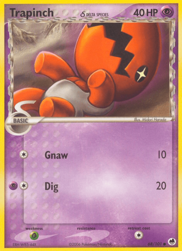 Trapinch (68/101) (Delta Species) [EX: Dragon Frontiers] Pokemon Single Pokémon  | Multizone: Comics And Games