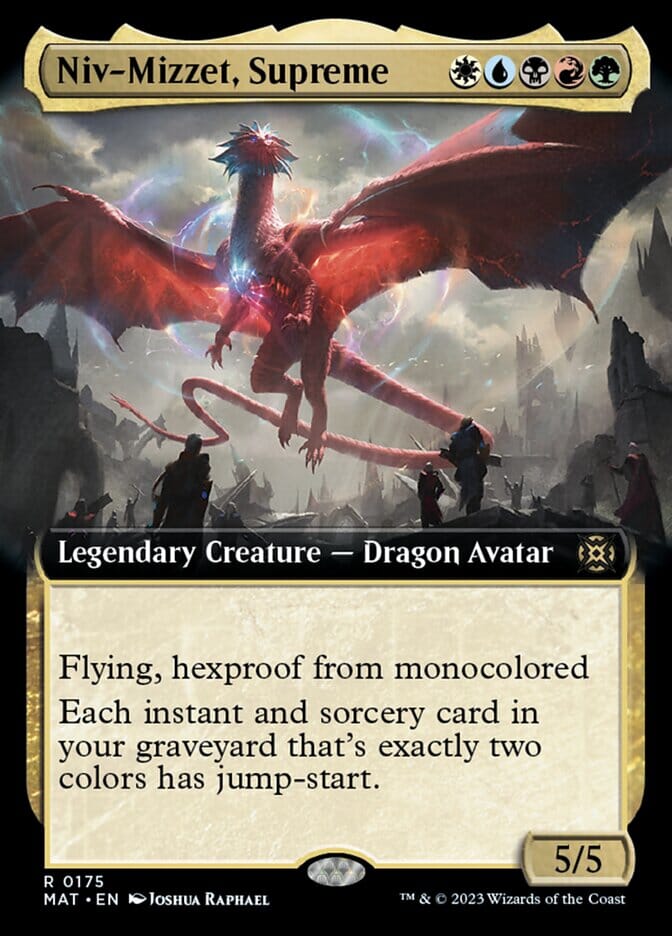 Niv-Mizzet, Supreme (Extended Art) [March of the Machine: The Aftermath] MTG Single Magic: The Gathering  | Multizone: Comics And Games