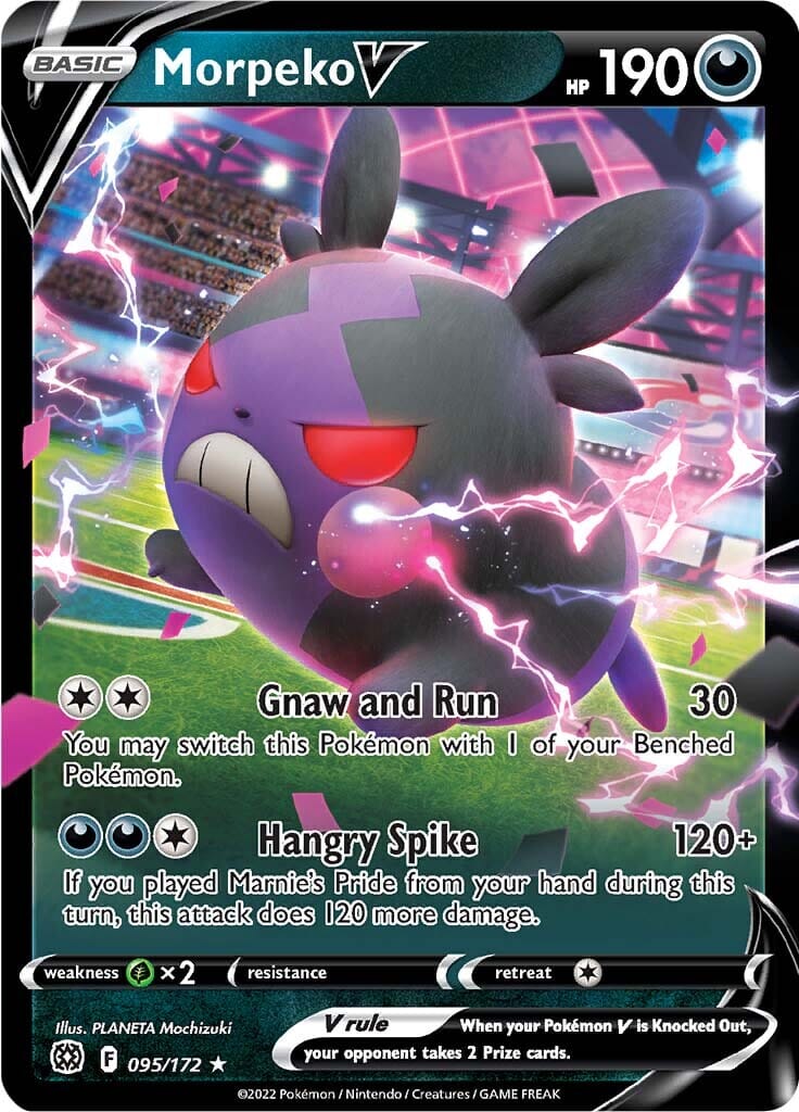 Morpeko V (095/172) [Sword & Shield: Brilliant Stars] Pokemon Single Pokémon  | Multizone: Comics And Games