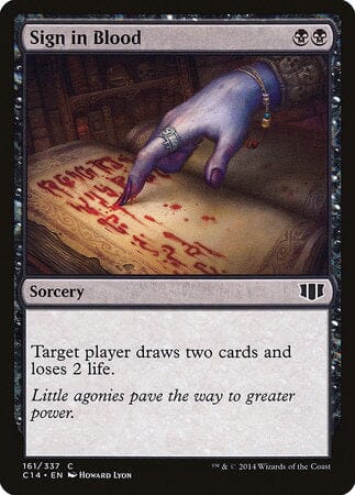 Sign in Blood [Commander 2014] MTG Single Magic: The Gathering  | Multizone: Comics And Games