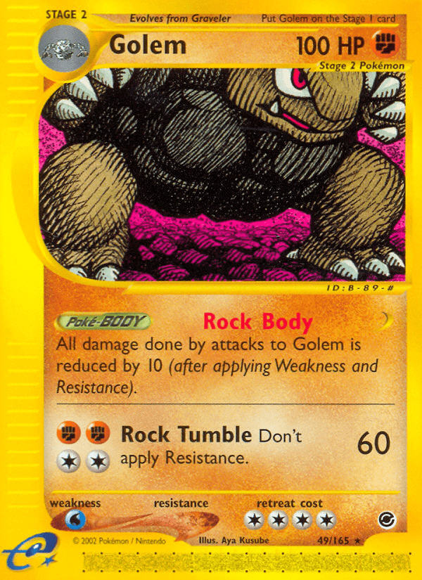 Golem (49/165) [Expedition: Base Set] Pokemon Single Pokémon  | Multizone: Comics And Games