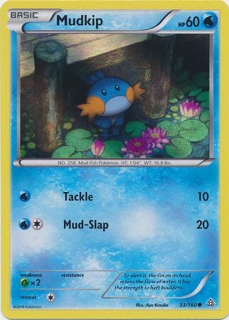 Mudkip (33/160) (Sheen Holo) [XY: Primal Clash] Pokemon Single Pokémon  | Multizone: Comics And Games