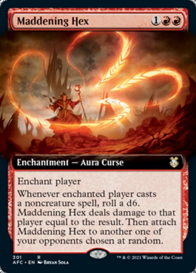 Maddening Hex (Extended) [Dungeons & Dragons: Adventures in the Forgotten Realms Commander] MTG Single Magic: The Gathering  | Multizone: Comics And Games