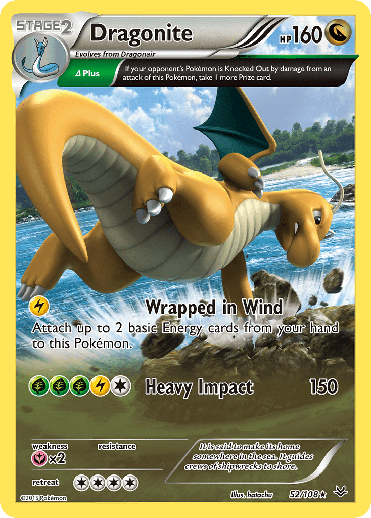 Dragonite (52/108) [XY: Roaring Skies] Pokemon Single Pokémon  | Multizone: Comics And Games