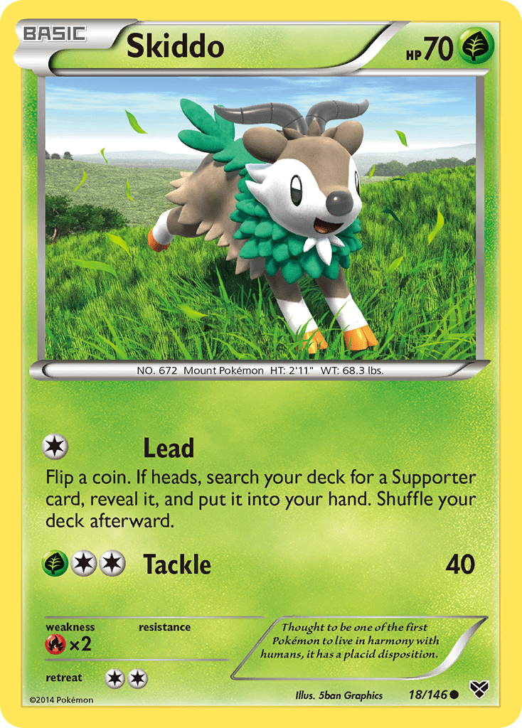 Skiddo (18/146) [XY: Base Set] Pokemon Single Pokémon  | Multizone: Comics And Games