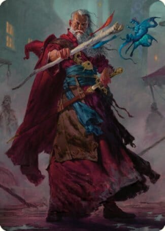 Elminster Art Card (64) [Commander Legends: Battle for Baldur's Gate Art Series] MTG Single Magic: The Gathering  | Multizone: Comics And Games