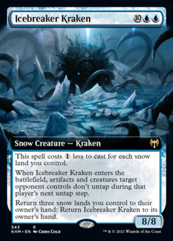 Icebreaker Kraken (Extended Art) [Kaldheim] MTG Single Magic: The Gathering  | Multizone: Comics And Games