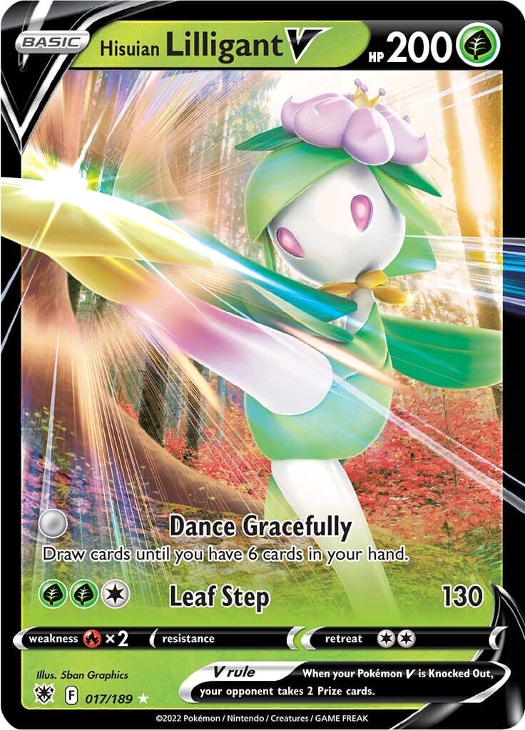 Hisuian Lilligant V (017/189) [Sword & Shield: Astral Radiance] Pokemon Single Pokémon  | Multizone: Comics And Games