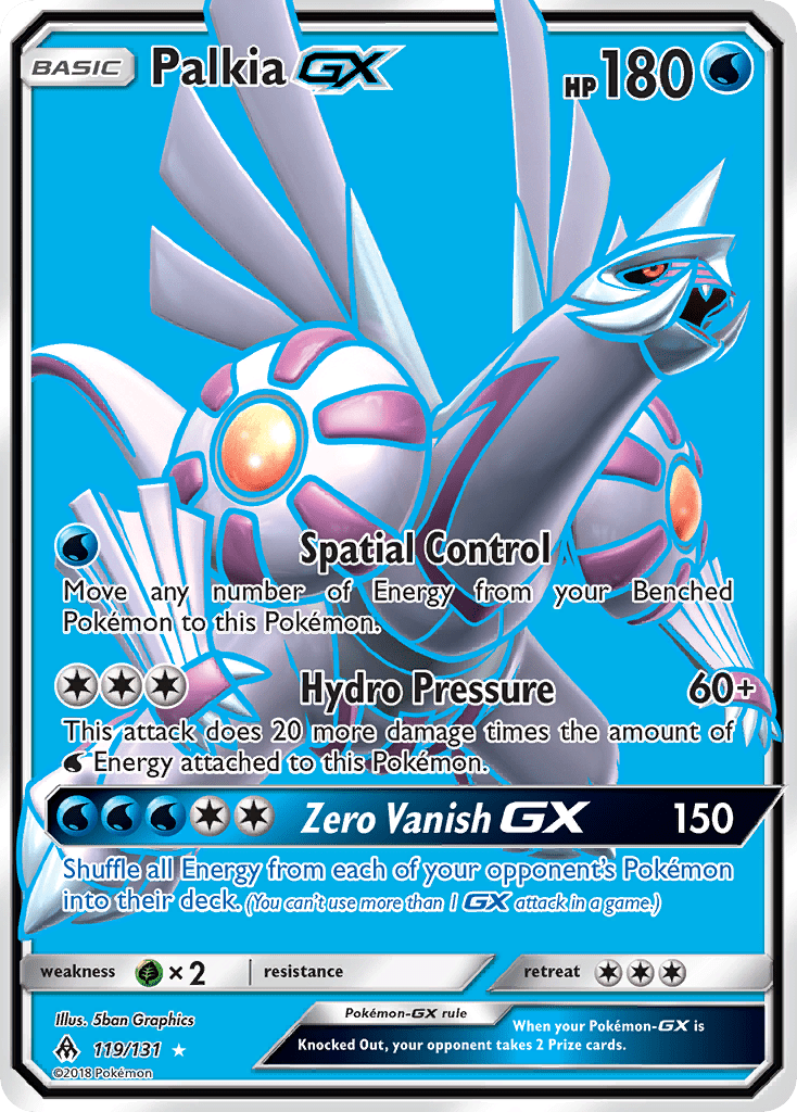 Palkia GX (119/131) [Sun & Moon: Forbidden Light] Pokemon Single Pokémon  | Multizone: Comics And Games