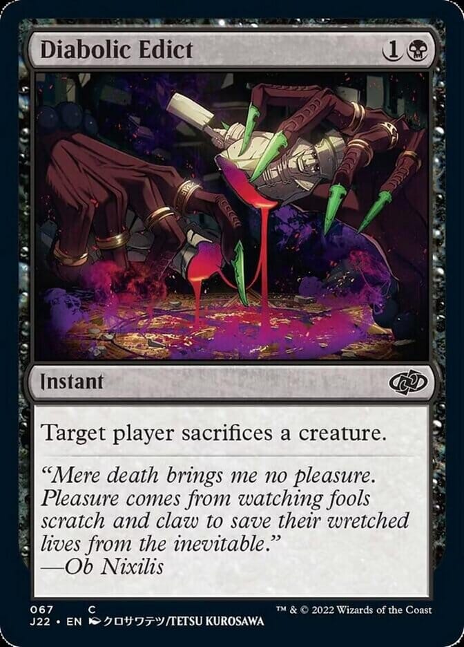 Diabolic Edict [Jumpstart 2022] MTG Single Magic: The Gathering  | Multizone: Comics And Games