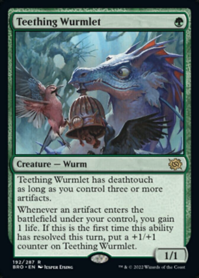 Teething Wurmlet [The Brothers' War] MTG Single Magic: The Gathering  | Multizone: Comics And Games