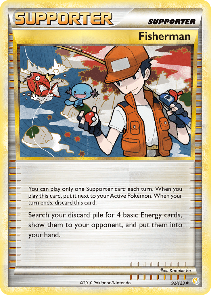 Fisherman (92/123) [HeartGold & SoulSilver: Base Set] Pokemon Single Pokémon  | Multizone: Comics And Games