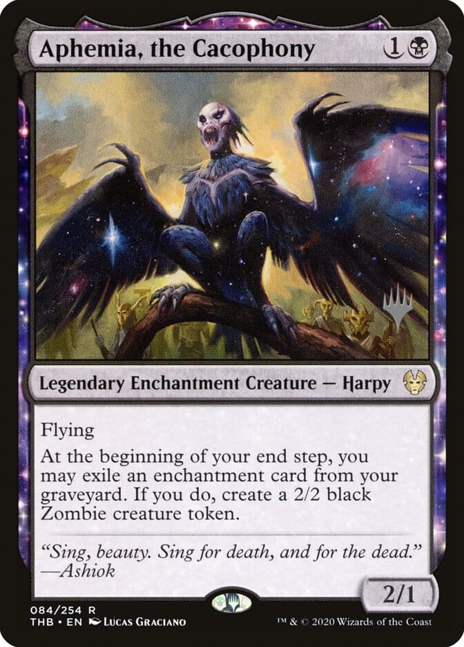 Aphemia, the Cacophony (Promo Pack) [Theros Beyond Death Promos] MTG Single Magic: The Gathering  | Multizone: Comics And Games