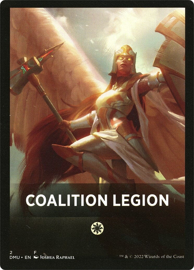 Coalition Legion Theme Card [Dominaria United Tokens] MTG Single Magic: The Gathering  | Multizone: Comics And Games