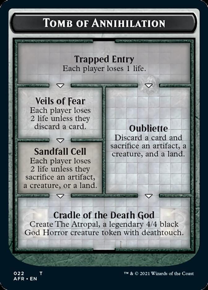 Tomb of Annihilation Token [Dungeons & Dragons: Adventures in the Forgotten Realms Tokens] MTG Single Magic: The Gathering  | Multizone: Comics And Games