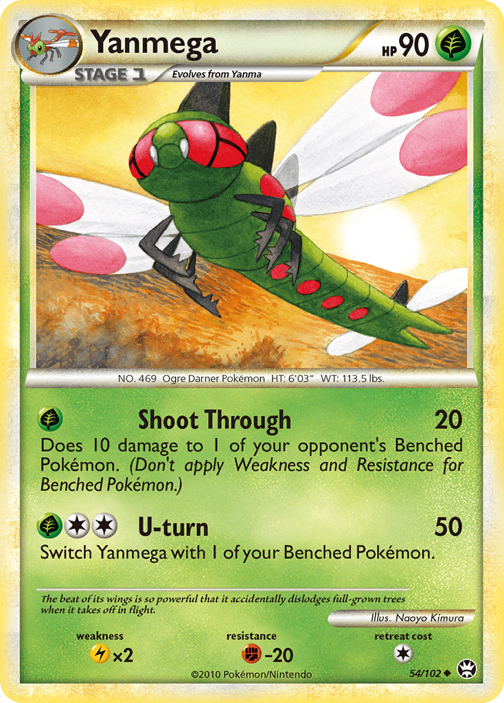 Yanmega (54/102) [HeartGold & SoulSilver: Triumphant] Pokemon Single Pokémon  | Multizone: Comics And Games
