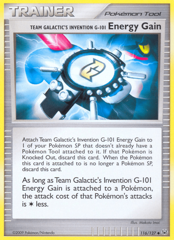Team Galactic's Invention G-101 Energy Gain (116/127) [Platinum: Base Set] Pokemon Single Pokémon  | Multizone: Comics And Games
