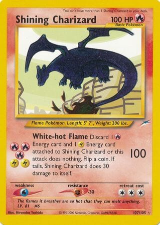 Shining Charizard (107/105) [Neo Destiny Unlimited] Pokemon Single Pokémon  | Multizone: Comics And Games
