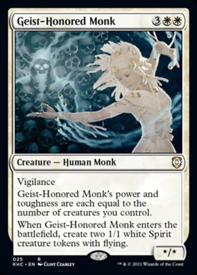 Geist-Honored Monk [Kaldheim Commander] MTG Single Magic: The Gathering  | Multizone: Comics And Games