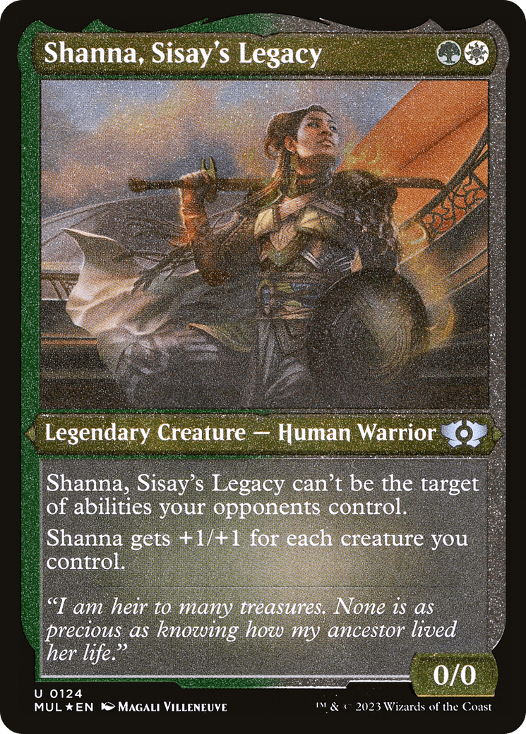 Shanna, Sisay's Legacy (Foil Etched) [Multiverse Legends] MTG Single Magic: The Gathering  | Multizone: Comics And Games