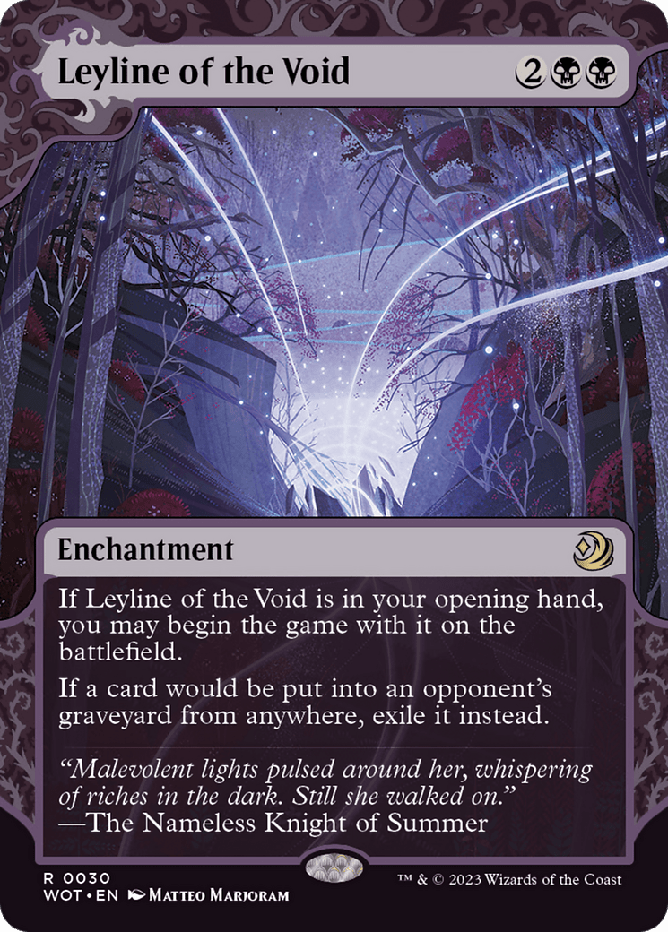 Leyline of the Void [Wilds of Eldraine: Enchanting Tales] MTG Single Magic: The Gathering  | Multizone: Comics And Games
