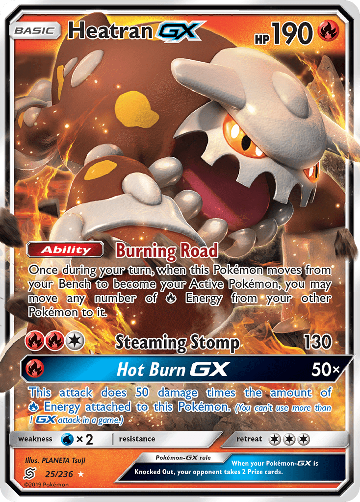 Heatran GX (25/236) [Sun & Moon: Unified Minds] Pokemon Single Pokémon  | Multizone: Comics And Games