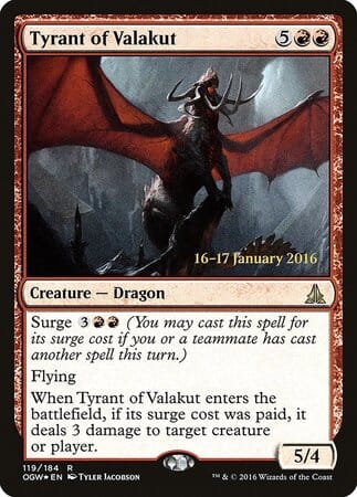 Tyrant of Valakut [Oath of the Gatewatch Promos] MTG Single Magic: The Gathering  | Multizone: Comics And Games