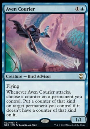 Aven Courier (Promo Pack) [Streets of New Capenna Commander Promos] MTG Single Magic: The Gathering  | Multizone: Comics And Games