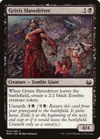 Grixis Slavedriver [Modern Masters 2017] MTG Single Magic: The Gathering  | Multizone: Comics And Games