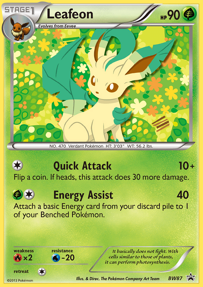 Leafeon (BW87) [Black & White: Black Star Promos] Pokemon Single Pokémon  | Multizone: Comics And Games