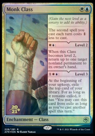 Monk Class [Dungeons & Dragons: Adventures in the Forgotten Realms Prerelease Promos] MTG Single Magic: The Gathering  | Multizone: Comics And Games