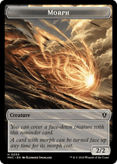 Snake // Morph Double-Sided Token [Murders at Karlov Manor Commander Tokens] MTG Single Magic: The Gathering  | Multizone: Comics And Games