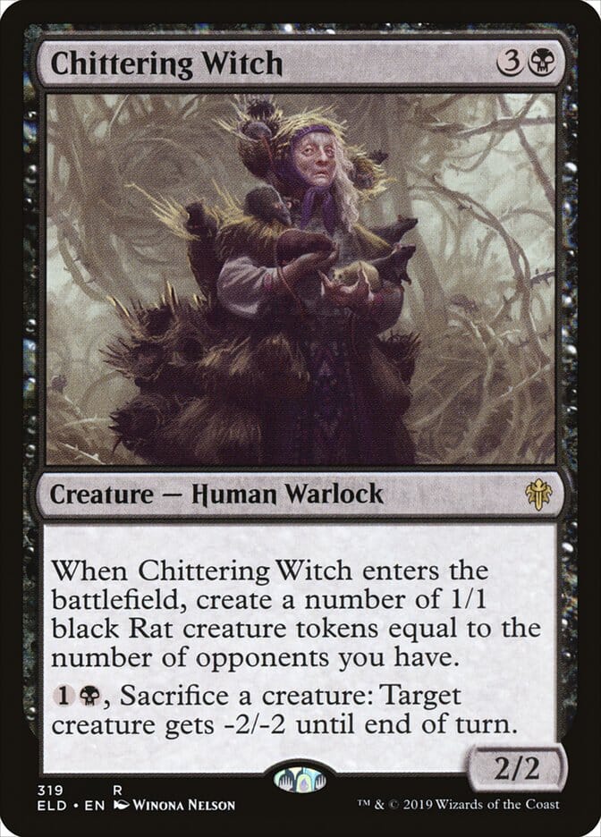 Chittering Witch [Throne of Eldraine] MTG Single Magic: The Gathering  | Multizone: Comics And Games