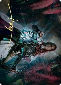 Tergrid, God of Fright Art Card (Gold-Stamped Signature) [Kaldheim: Art Series] MTG Single Magic: The Gathering  | Multizone: Comics And Games