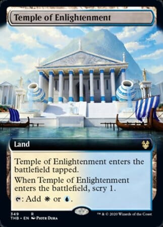 Temple of Enlightenment (Extended Art) [Theros Beyond Death] MTG Single Magic: The Gathering  | Multizone: Comics And Games