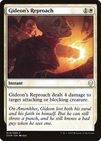 Gideon's Reproach [Dominaria] MTG Single Magic: The Gathering  | Multizone: Comics And Games