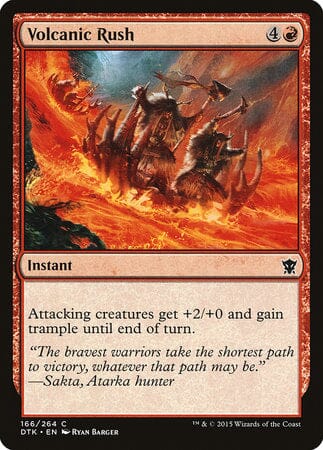 Volcanic Rush [Dragons of Tarkir] MTG Single Magic: The Gathering  | Multizone: Comics And Games