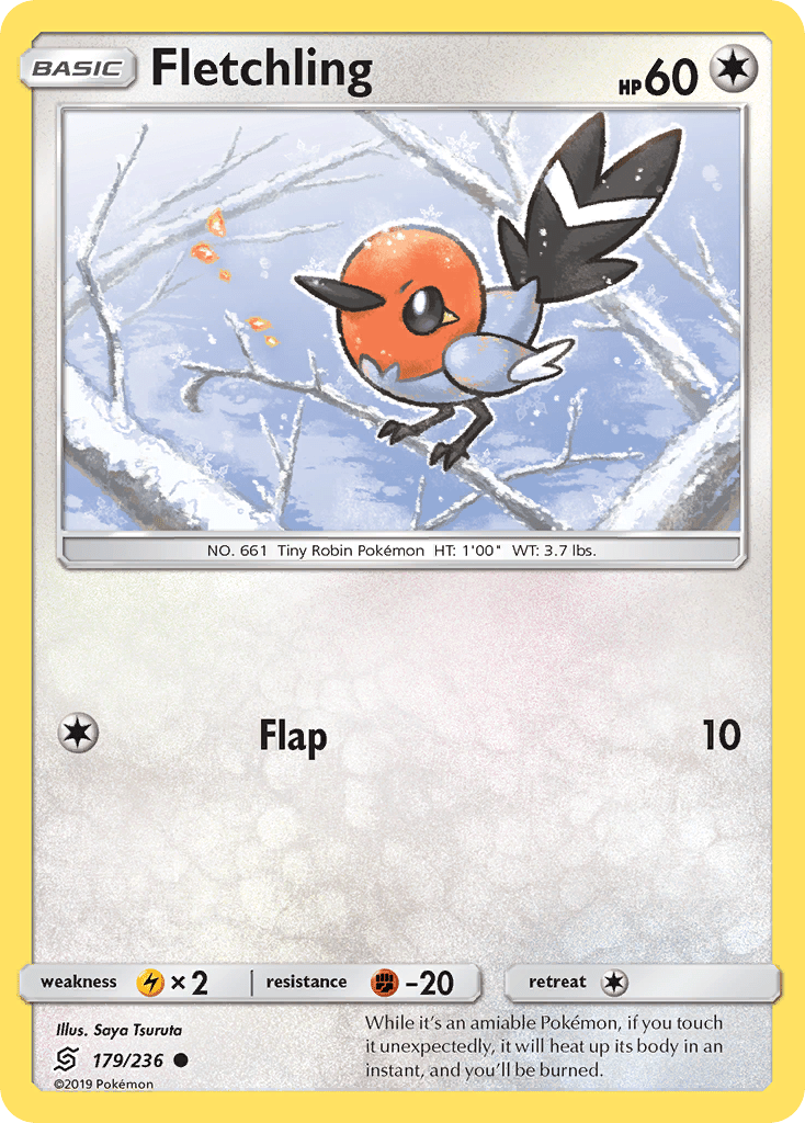 Fletchling (179/236) [Sun & Moon: Unified Minds] Pokemon Single Pokémon  | Multizone: Comics And Games
