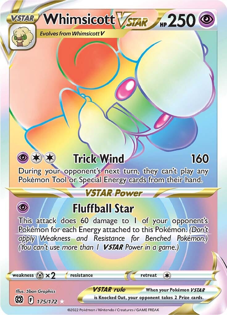 Whimsicott VSTAR (175/172) [Sword & Shield: Brilliant Stars] Pokemon Single Pokémon  | Multizone: Comics And Games